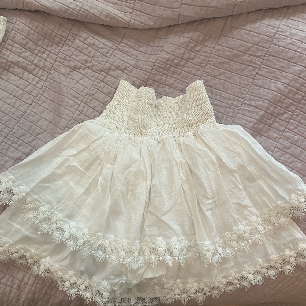 white skirt